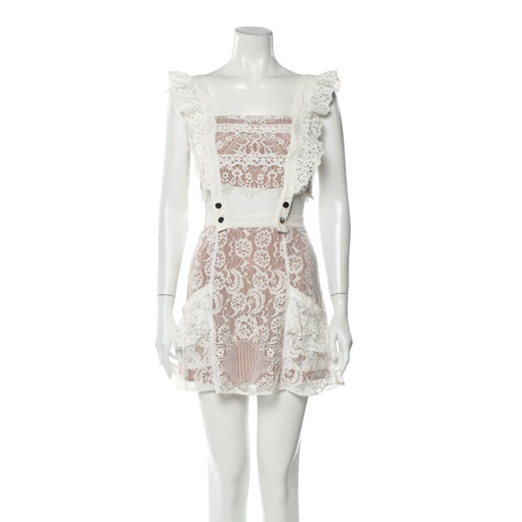 chinese dress ladies For Love & Lemons Women's Tati Pinafore Lace Dress, White, Small :  Amazon.com.au: Clothing, Shoes & Accessories main image 1